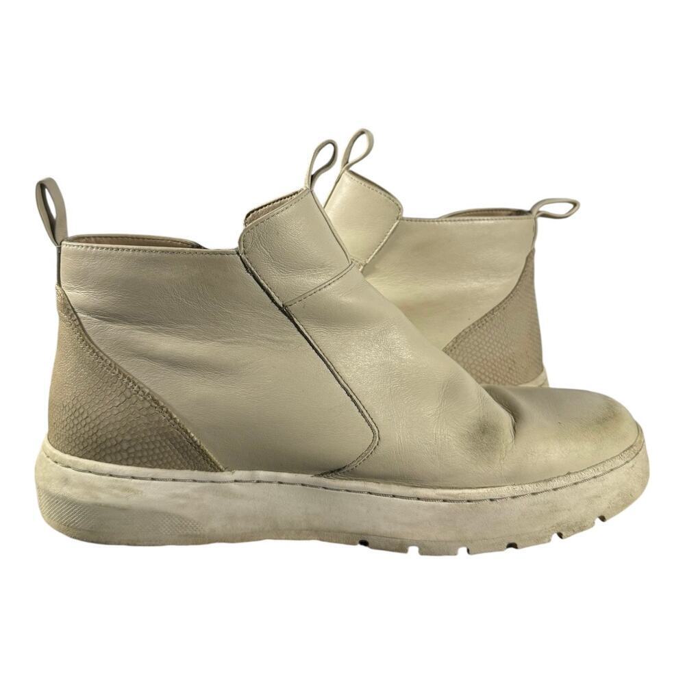Vionic Brinkely Leather Zip Up Boot Women’s 8 Beige Sneaker Sole Casual Shoe - Picture 8 of 9
